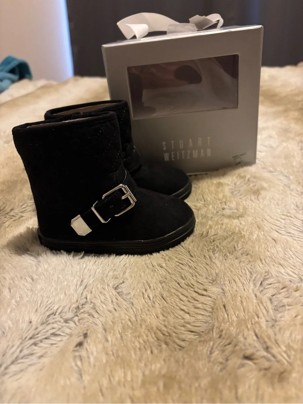 Stuart Weitzman Baby Quil Booties - Size 4